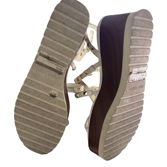 Vince Camuto‎ Studded White Strappy Platform Sandals  7M - Picture 15 of 16